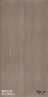 Papel de contacto gris brillante de grano de madera Papel de pared resistente a la grasa Papel blanco 0.1mm